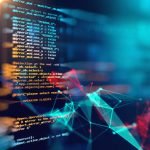 Programming code abstract technology background of software developer and  Computer script